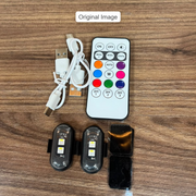 Pack of 2 LED Car Strobe Lights with Remote
