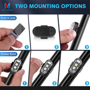 Pack of 2 LED Car Strobe Lights with Remote